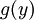 \,g(y)\,